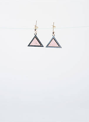 Boucles d’oreilles ornement breloque / pampille rose LITTLE ETINCELLE femme