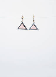 Boucles d’oreilles ornement breloque / pampille rose LITTLE ETINCELLE femme