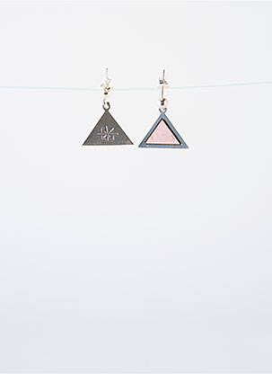 Boucles d’oreilles ornement breloque / pampille rose LITTLE ETINCELLE femme