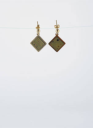 Boucles d’oreilles ornement breloque / pampille vert LITTLE ETINCELLE femme