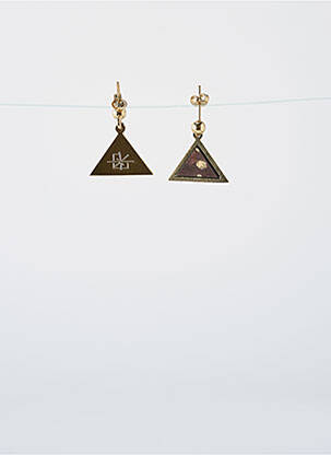 Boucles d’oreilles ornement breloque / pampille marron LITTLE ETINCELLE femme