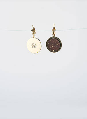 Boucles d’oreilles ornement breloque / pampille marron LITTLE ETINCELLE femme