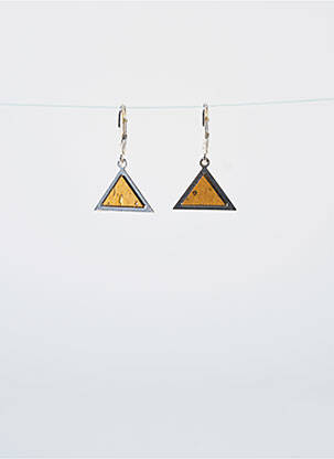 Boucles d’oreilles ornement breloque / pampille jaune LITTLE ETINCELLE femme