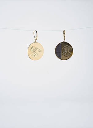 Boucles d’oreilles ornement breloque / pampille noir LITTLE ETINCELLE femme