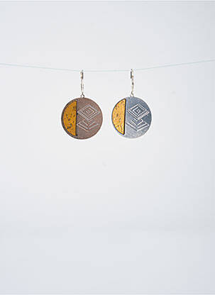 Boucles d’oreilles ornement breloque / pampille jaune LITTLE ETINCELLE femme