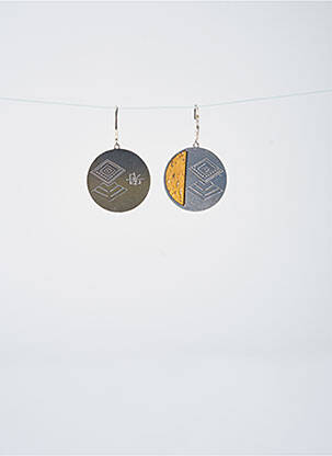 Boucles d’oreilles ornement breloque / pampille jaune LITTLE ETINCELLE femme
