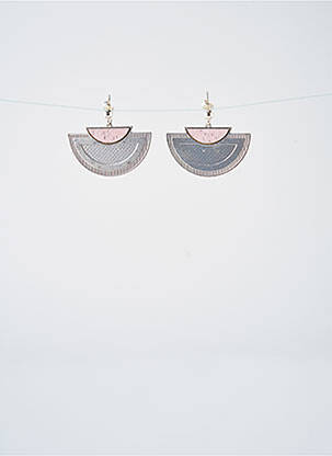 Boucles d’oreilles ornement breloque / pampille rose LITTLE ETINCELLE femme