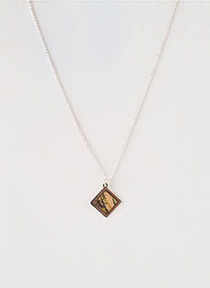 Collier ornement breloque / pampille marron LITTLE ETINCELLE femme