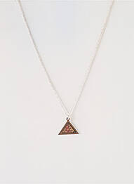 Collier imprimé marron LITTLE ETINCELLE femme