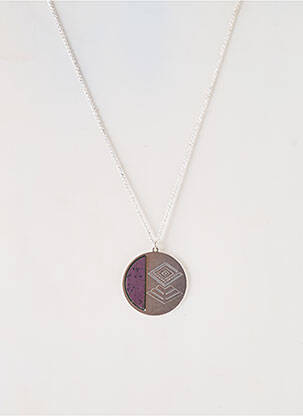 Collier ornement breloque / pampille violet LITTLE ETINCELLE femme