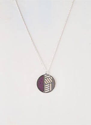 Collier ornement breloque / pampille violet LITTLE ETINCELLE femme
