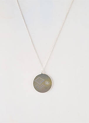 Collier ornement breloque / pampille marron LITTLE ETINCELLE femme