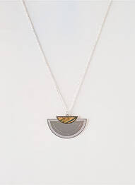 Collier ornement breloque / pampille marron LITTLE ETINCELLE femme