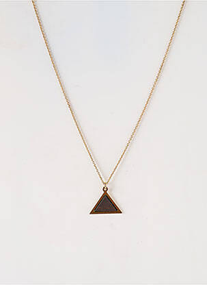 Collier ornement breloque / pampille marron LITTLE ETINCELLE femme