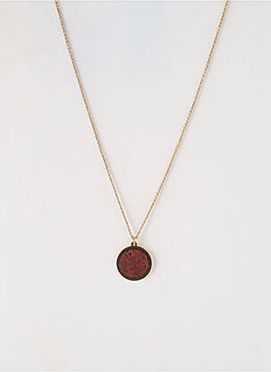 Collier ornement breloque / pampille marron LITTLE ETINCELLE femme