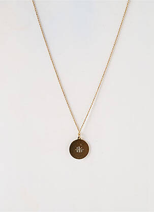 Collier ornement breloque / pampille marron LITTLE ETINCELLE femme