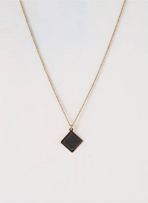 Collier ornement breloque / pampille noir LITTLE ETINCELLE femme