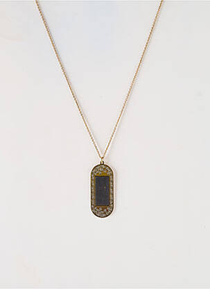 Collier ornement breloque / pampille noir LITTLE ETINCELLE femme
