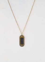 Collier ornement breloque / pampille noir LITTLE ETINCELLE femme