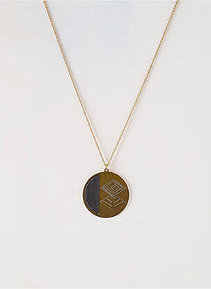Collier ornement breloque / pampille noir LITTLE ETINCELLE femme