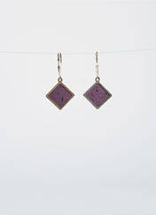 Boucles d’oreilles violet LITTLE ETINCELLE pour femme seconde vue