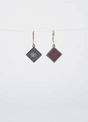 Boucles d’oreilles violet LITTLE ETINCELLE pour femme seconde vue