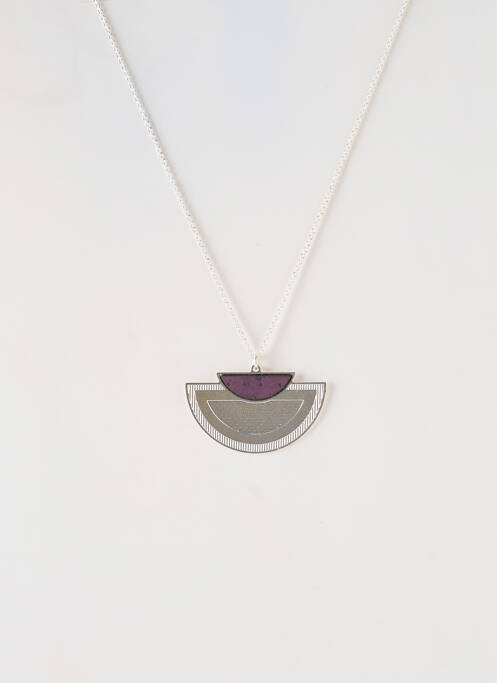 Collier ornement breloque / pampille violet LITTLE ETINCELLE femme