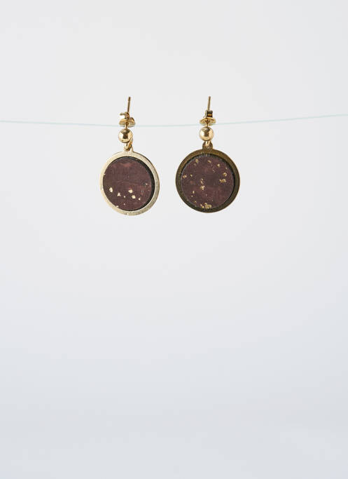 Boucles d’oreilles marron LITTLE ETINCELLE pour femme