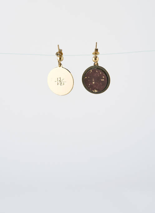 Boucles d’oreilles marron LITTLE ETINCELLE pour femme