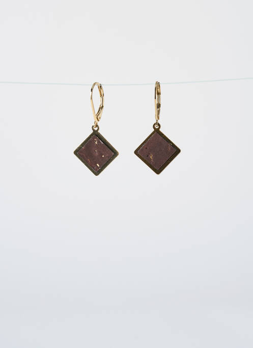 Boucles d’oreilles marron LITTLE ETINCELLE pour femme