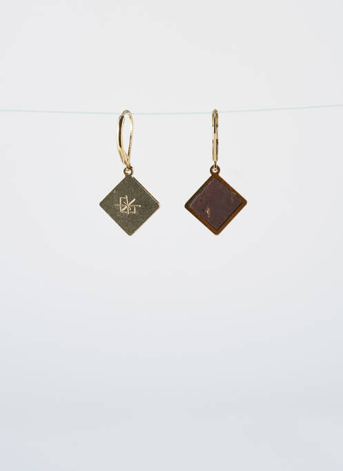 Boucles d’oreilles marron LITTLE ETINCELLE pour femme