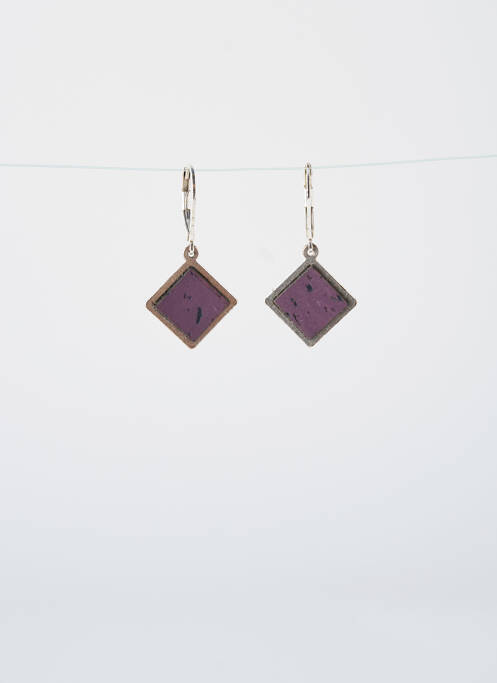 Boucles d’oreilles violet LITTLE ETINCELLE pour femme