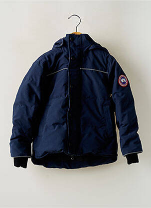 Doudoune manches longues a capuche bleu CANADA GOOSE garcon