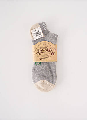 Chaussettes gris GOHEMP pour homme