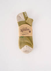 Chaussettes vert GOHEMP pour homme seconde vue