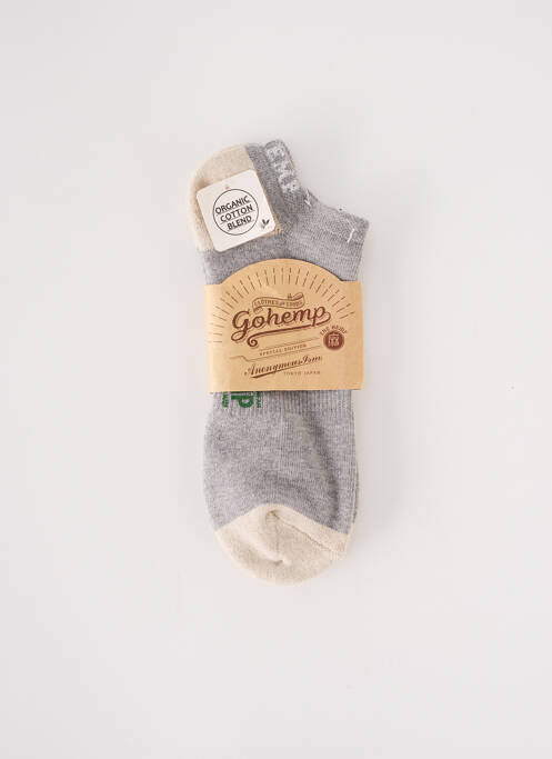 Chaussettes gris GOHEMP pour homme