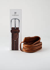 Ceinture marron LA BOUCLE pour homme seconde vue