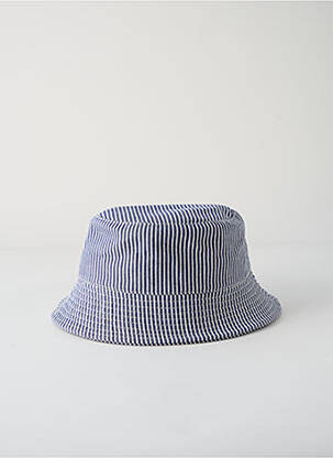 Chapeau imprimé rayures bleu LE CHAPOTÉ homme