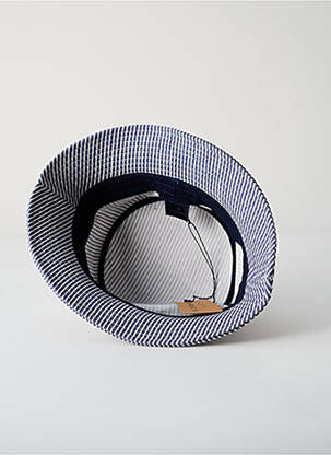Chapeau imprimé rayures bleu LE CHAPOTÉ homme