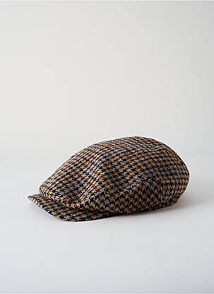 Casquette tissage pied de poule marron STETSON homme