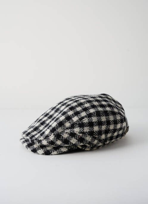 Casquette imprimé carreaux noir STETSON homme