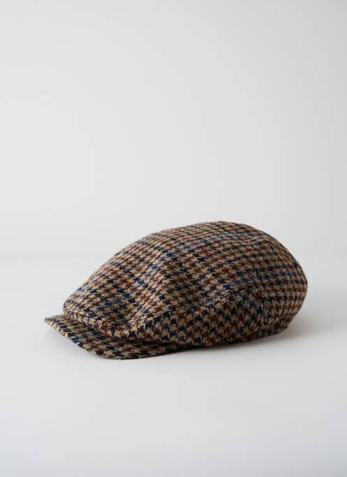 Casquette tissage pied de poule marron STETSON homme