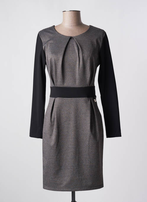 Robe courte gris QUATTRO pour femme