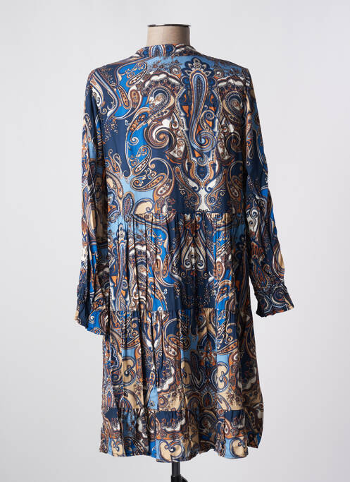 Robe mi-longue bleu QUATTRO pour femme