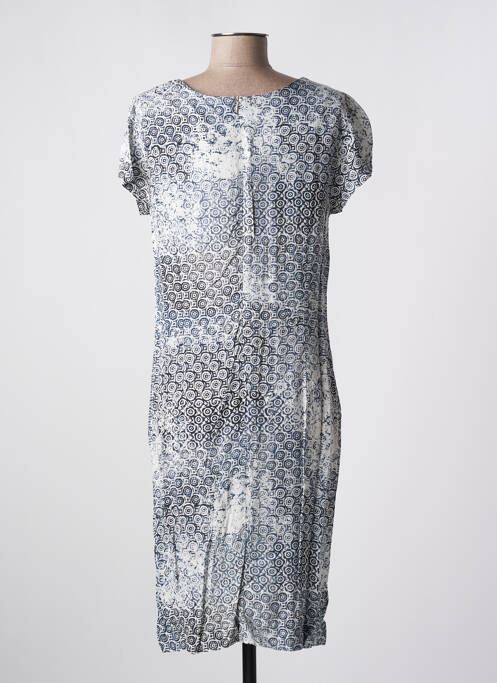 Robe mi-longue bleu QUATTRO pour femme