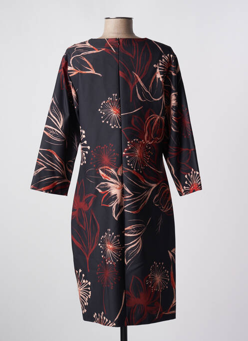 Robe mi-longue noir QUATTRO pour femme