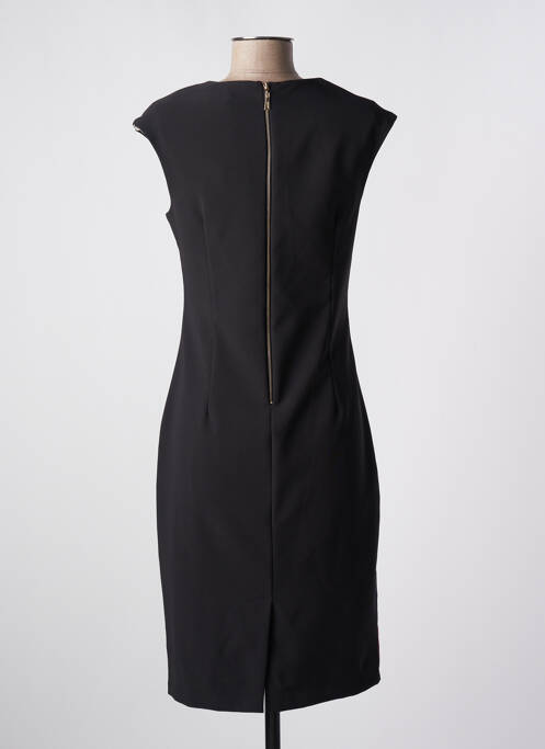 Robe mi-longue noir QUATTRO pour femme