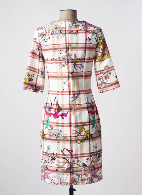 Robe mi-longue orange QUATTRO pour femme