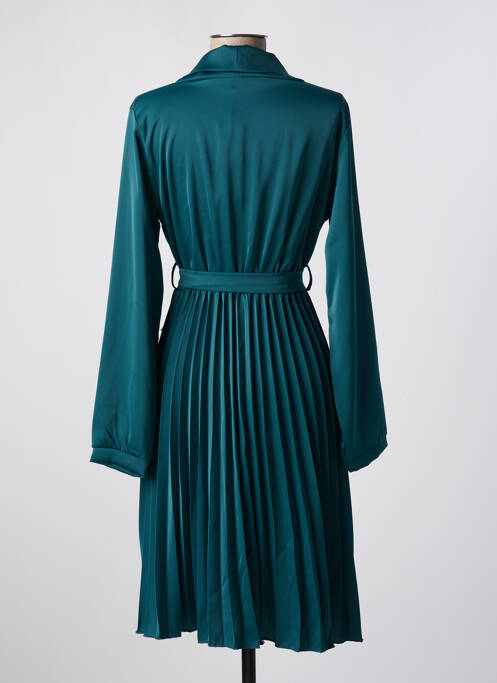 Robe mi-longue vert QUATTRO pour femme