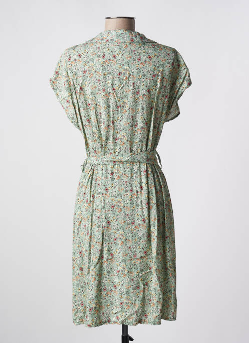 Robe mi-longue vert QUATTRO pour femme